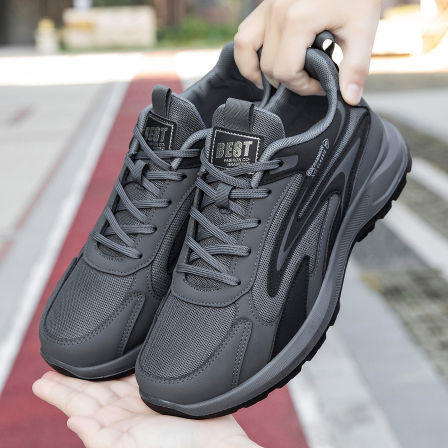 张凯丽老人鞋男防滑软底冬季爸爸鞋中老年舒适不累脚健步运动鞋子