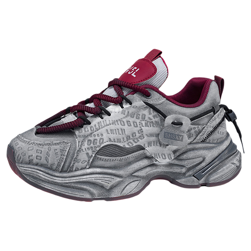 老爹鞋男款复古做旧高级感青少年学生厚底增高网红爆款潮流运动鞋主图