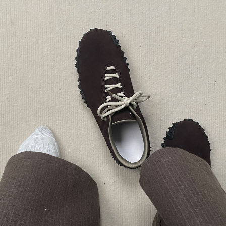 德训鞋男士榴莲轮胎底慢跑鞋防滑赛车运动鞋徒步赤足极简登山鞋子