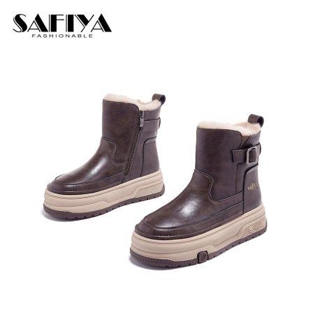 【清货】索菲娅Safiya秋冬新款加绒保暖百搭时尚雪地靴SF43118A87
