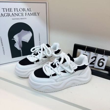 2025新款男女情侣鞋韩版时尚百搭潮流厚底休闲板鞋1819 -苏