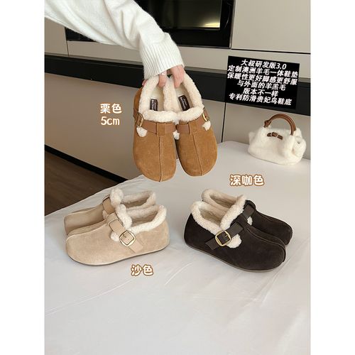 【大叔家】防滑底5cm增高雪地靴女2025冬季新保暖棉鞋7580主图