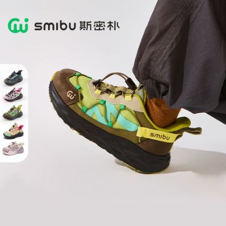 SMIBU【飞驰3.0】斯密朴加绒儿童运动鞋25秋冬新款户外运动登山鞋D