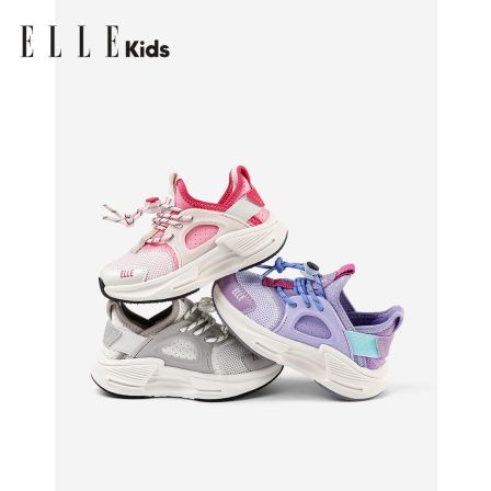 ELLE KIDS童鞋女童鞋子软底透气儿童运动鞋女孩休闲跑鞋EFH191063