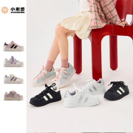 小米步【绸带2.0】2026春季新款韩版休闲运动男女童软底时尚韩系鞋