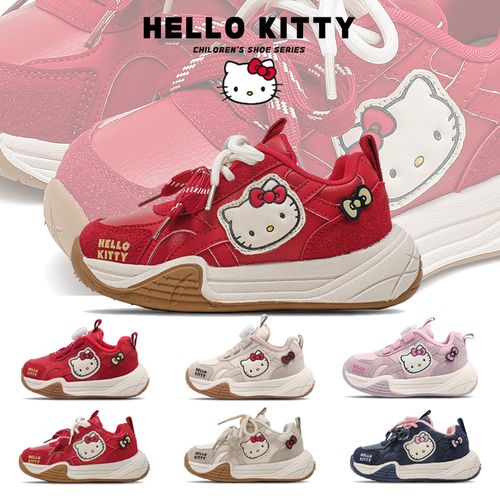 Hello Kitty【冬季防滑】凯蒂猫儿童运动鞋老爹鞋保暖女童软底防滑主图