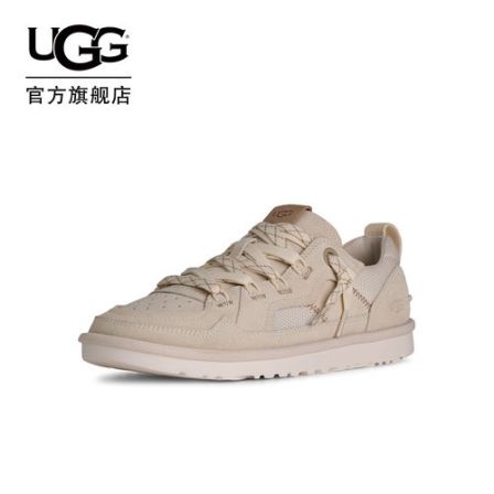 UGG春季新款男士舒适时尚平底纯色圆头系带低帮梅尔休闲鞋1177035