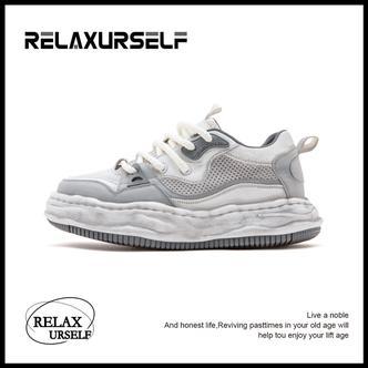 RELAXURSELF【狂欢购】夏季百搭潮鞋ins时尚休闲低帮情侣增高运动鞋