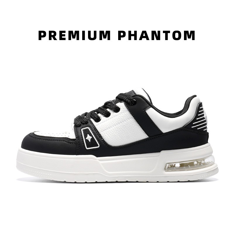 幻影设计师款系列真牛皮2025秋冬新品潮鞋情侣增高厚底休闲板鞋子主图