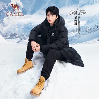 【明星同款】骆驼鞋子大黄靴情侣真皮厚底防滑工装靴休闲马丁靴男主图