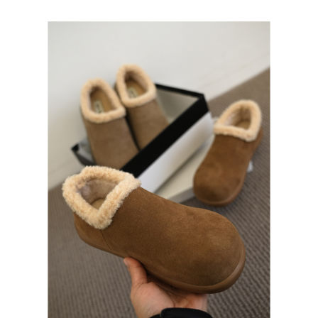 现货告别5折 牛反绒！内里羊羔绒加厚软底勃肯鞋女冬＜MHYSM150