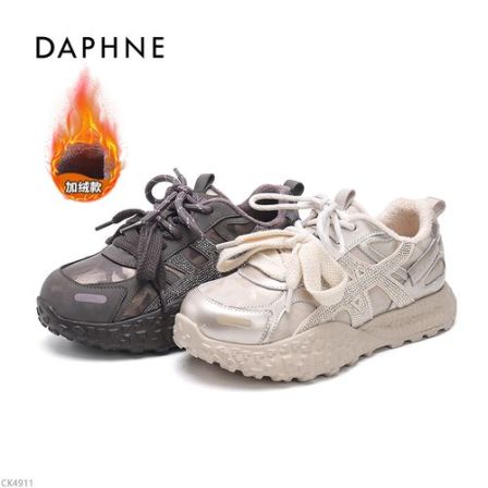 达芙妮潮流时尚休闲鞋2026春季新款拼色时尚百搭德训鞋运动女鞋NI