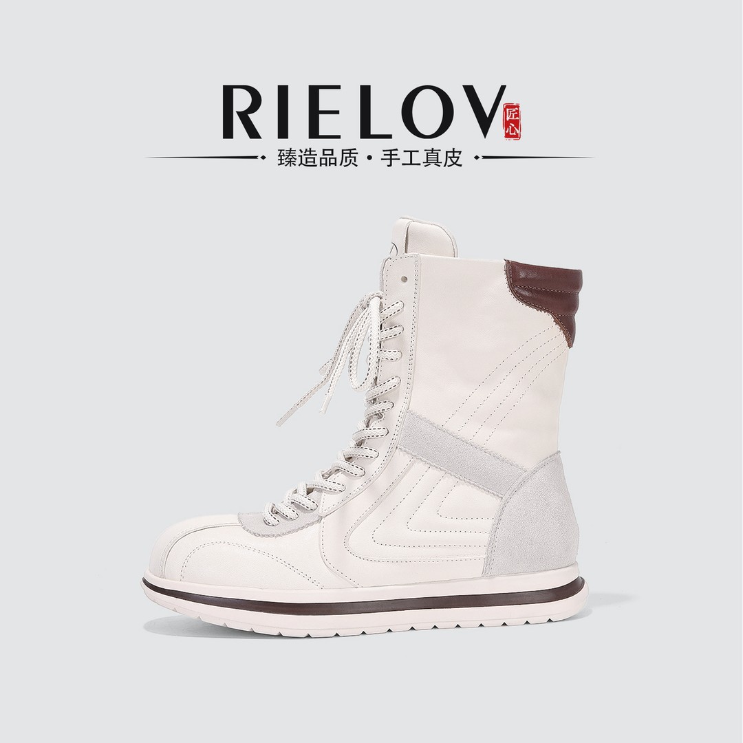 RIELOV【玲玲】再现 跟高3cm时尚个性潮流百搭加绒女士时装靴251006主图
