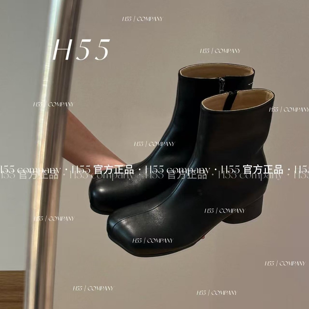 H55女鞋小苹果头气质短靴英伦风时尚百搭女靴小踝靴29-3156【N】主图