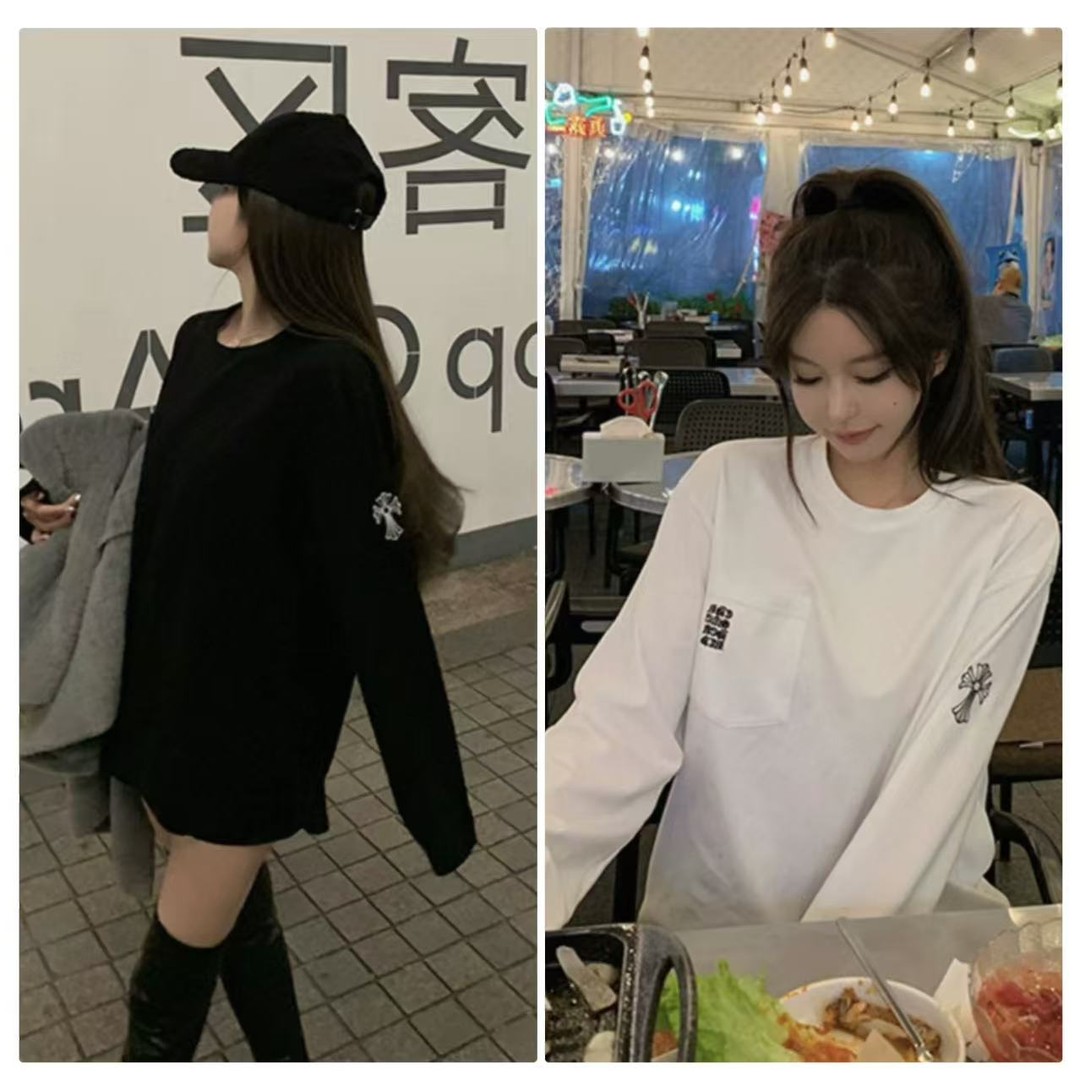 徐秋阳  梵文心情  冬季新款百搭时尚休闲显瘦显白长袖11673主图