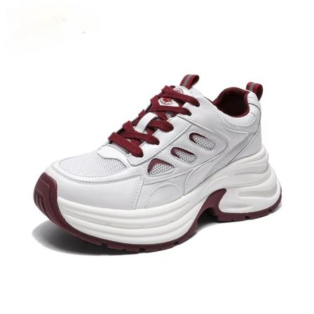 门店69&9！红武士老爹鞋」厚底增高显瘦运动鞋真皮休闲鞋 C25541