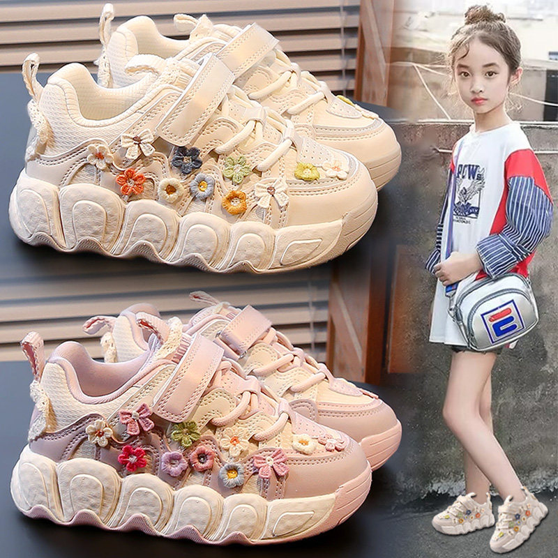 官网C&K童鞋女童2025秋冬季儿童运动鞋女孩加绒二棉鞋公主老爹鞋主图