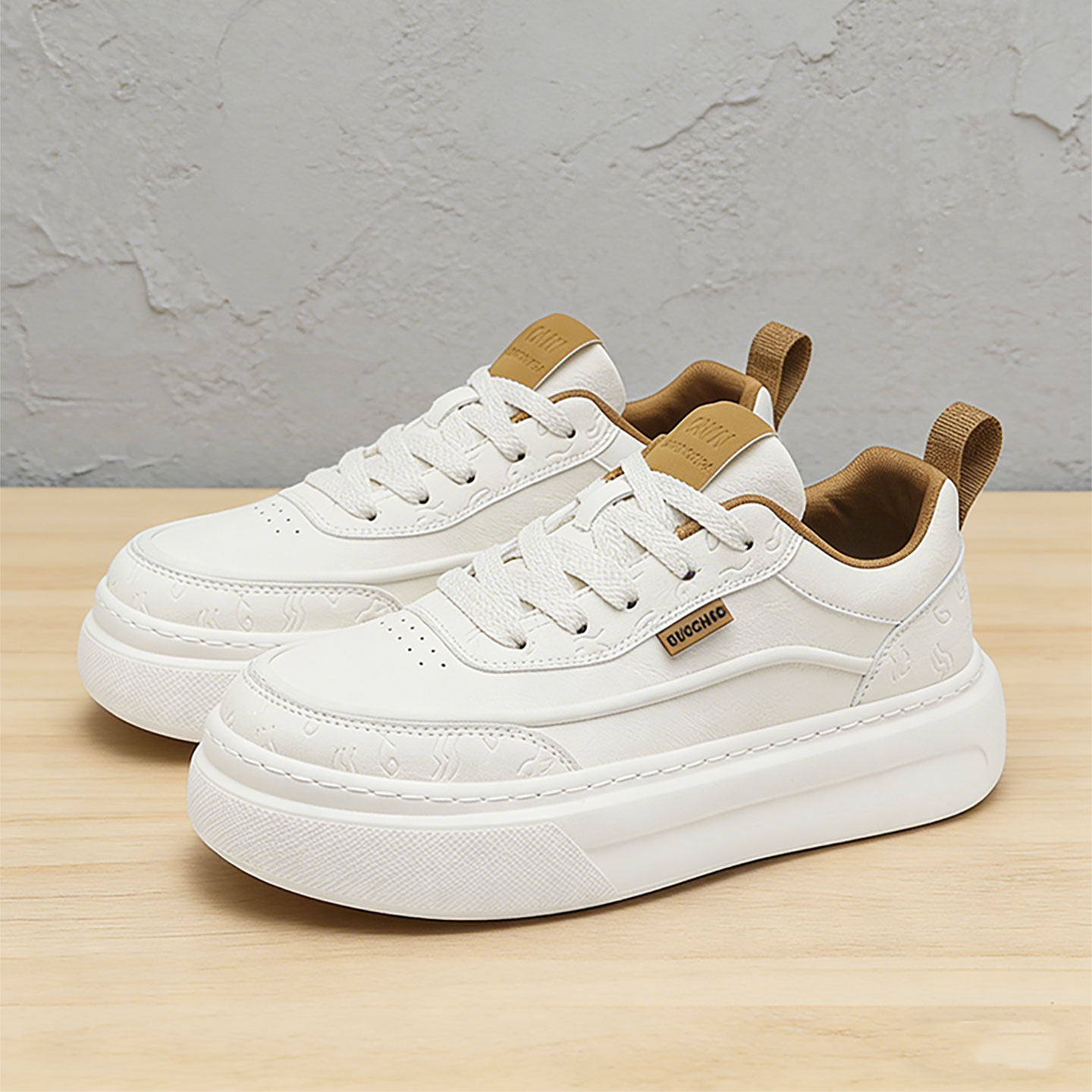 鞋子男鞋真皮小白鞋男日常百搭学生运动休闲防滑商务休闲白色板鞋主图