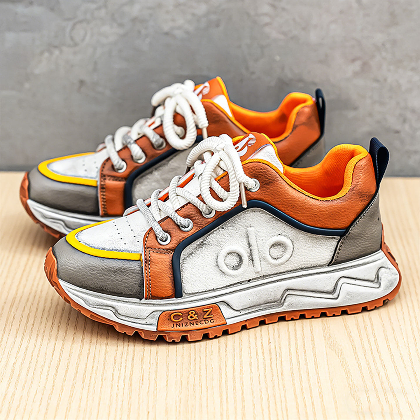 脏脏鞋男款时尚高级感防滑厚底增高青少年男百搭复古做旧老爹潮鞋主图