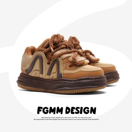 FGMM原创7CM隐形增高鞋子厚底面包鞋男女款琥珀风百搭板鞋情侣鞋