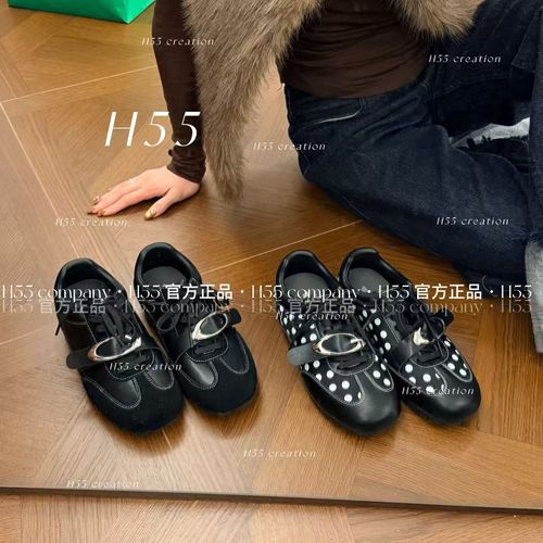 解构波卡尔美学｜金属波点德训鞋3cm10-3152【X】主图