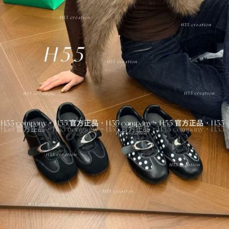 解构波卡尔美学｜金属波点德训鞋3cm10-3152【X】