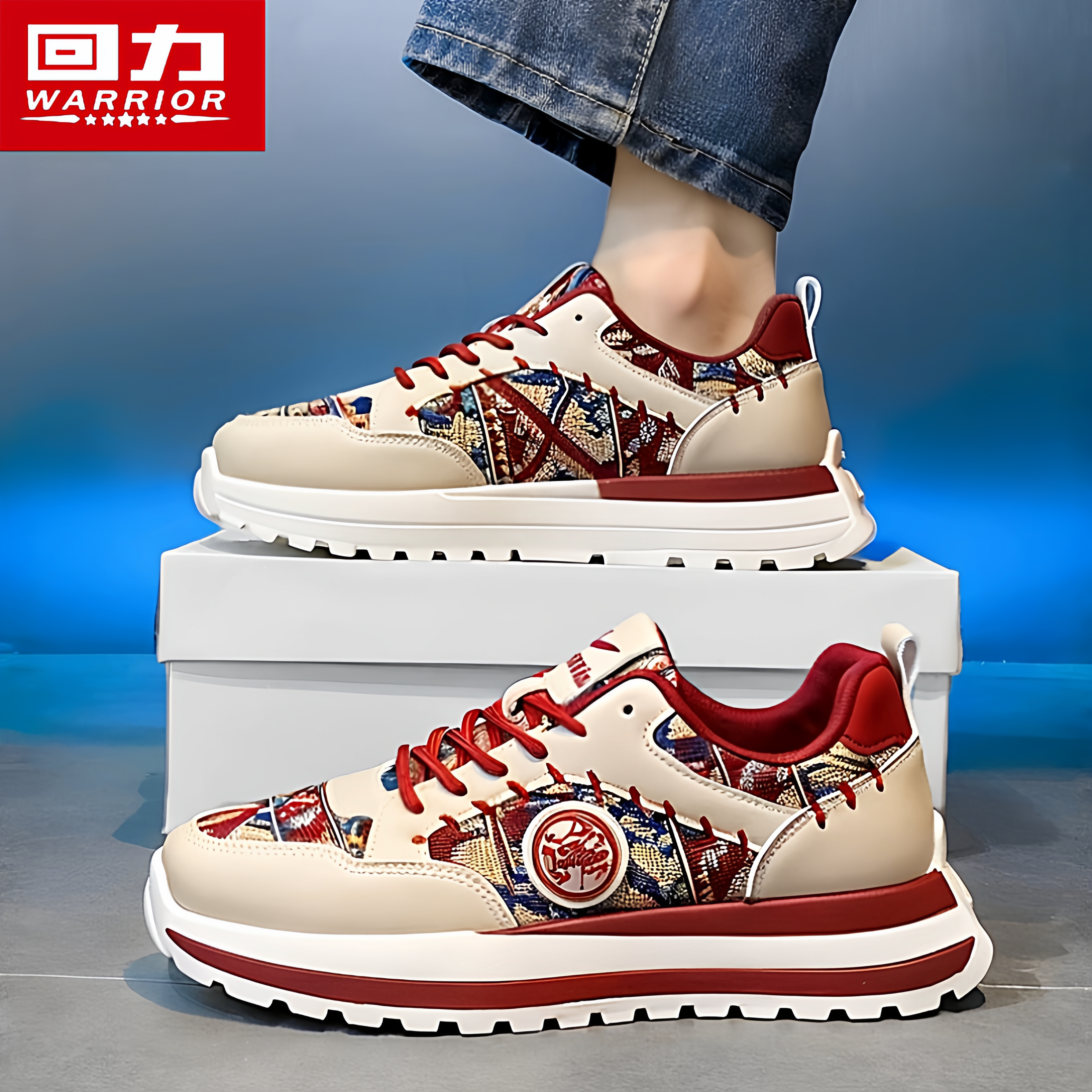 回力男鞋春季新款2026百搭休闲帆布板鞋男士运动跑步增高老爹潮鞋主图