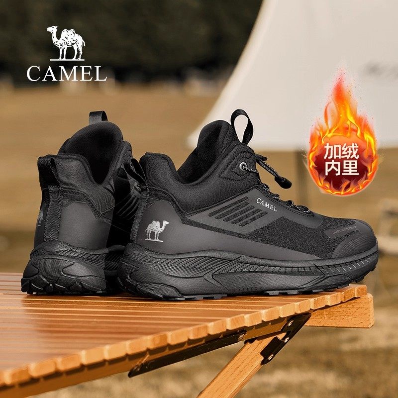 骆驼高帮加绒户外登山跑步休闲棉鞋 四季/加绒主图