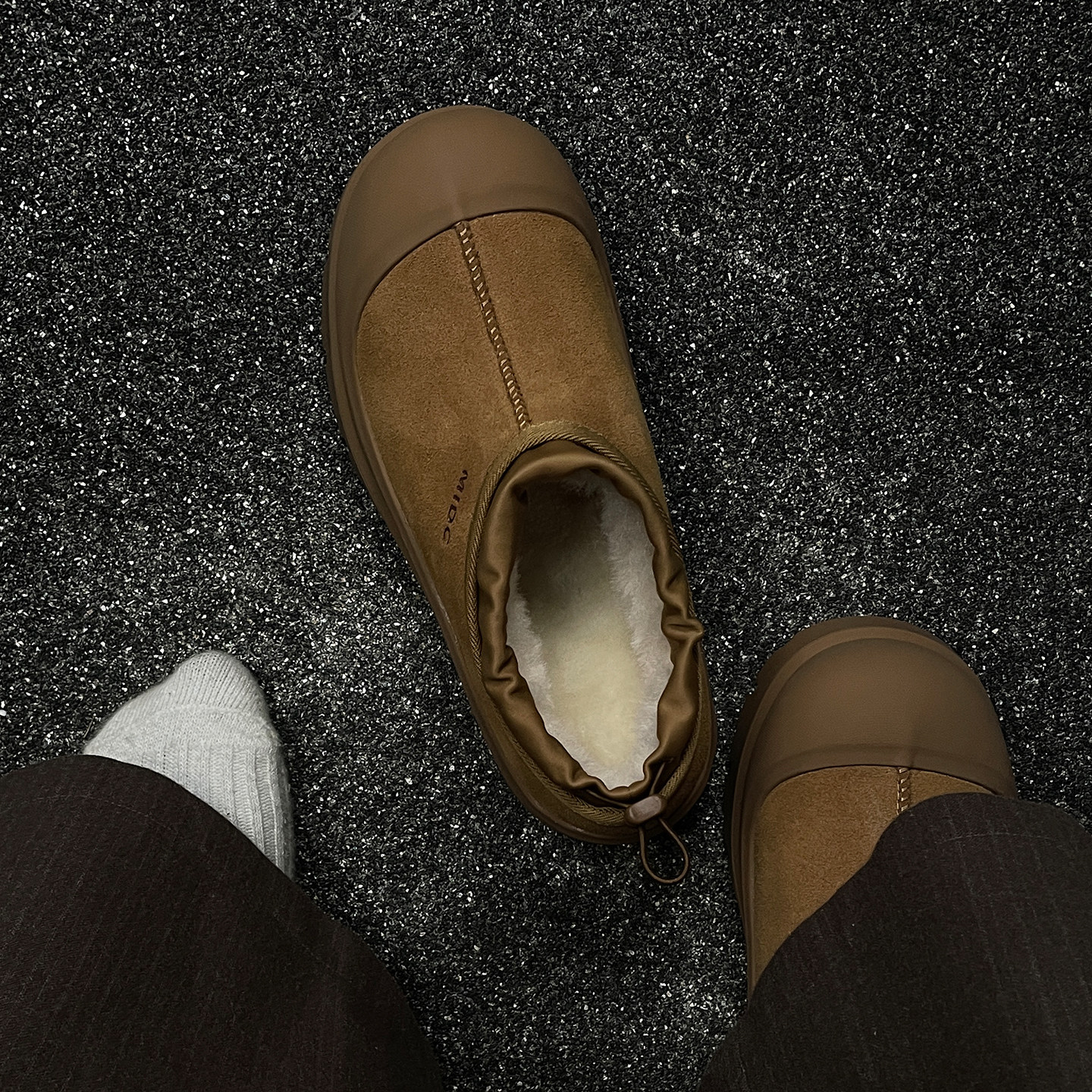 美拉德雪地靴男款冬季2025新款加绒加厚保暖短筒面包鞋户外大棉鞋主图