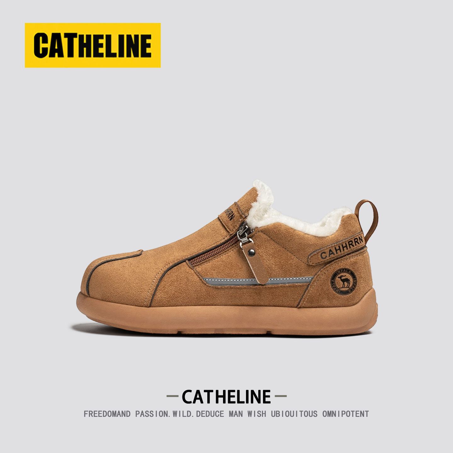 [百搭保暖]美国CAT.HELINE棉鞋男款冬季新款勃肯鞋男加绒男士冬鞋主图