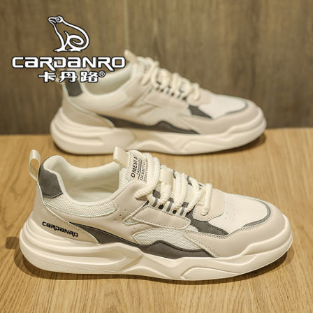 意大利卡丹路男鞋冬季潮牌高级感运动休闲板鞋男士软底百搭小白鞋