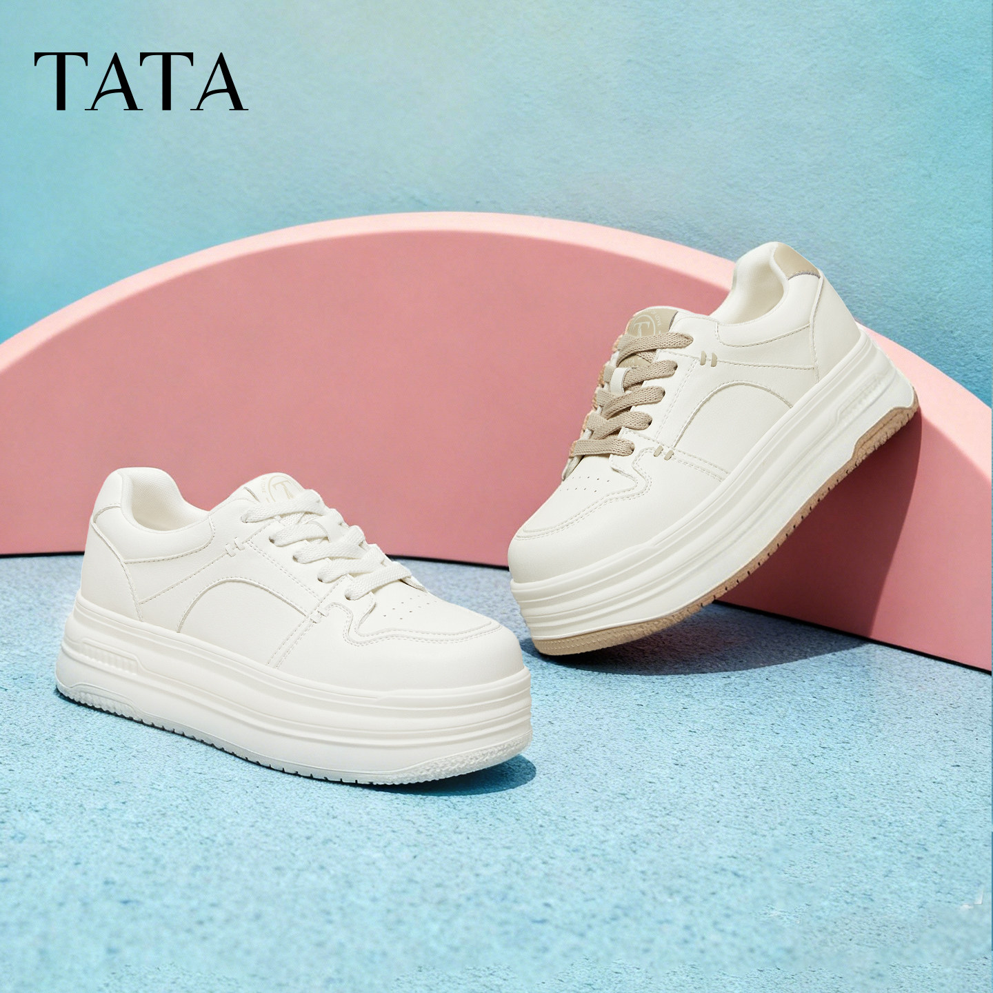 【所有女生的衣橱直播间】TATA他她板鞋女鞋新款小白鞋板鞋休闲鞋主图