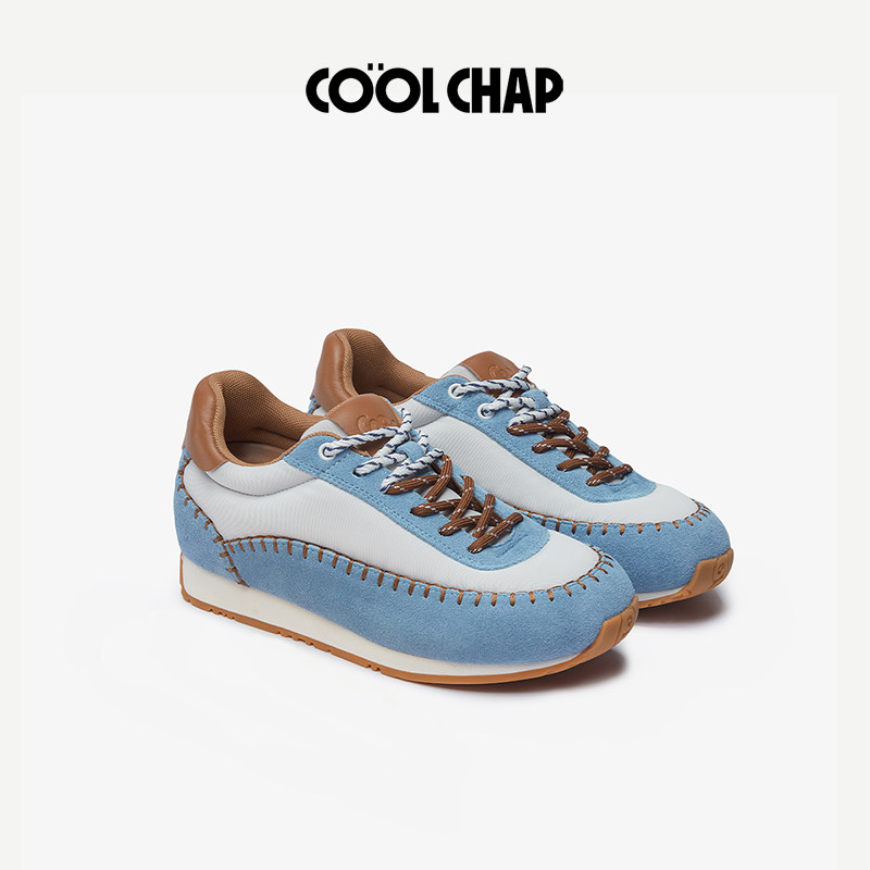 【爆品年货节】COOLCHAP欧包德训鞋女款2025秋季新款厚底运动鞋子主图