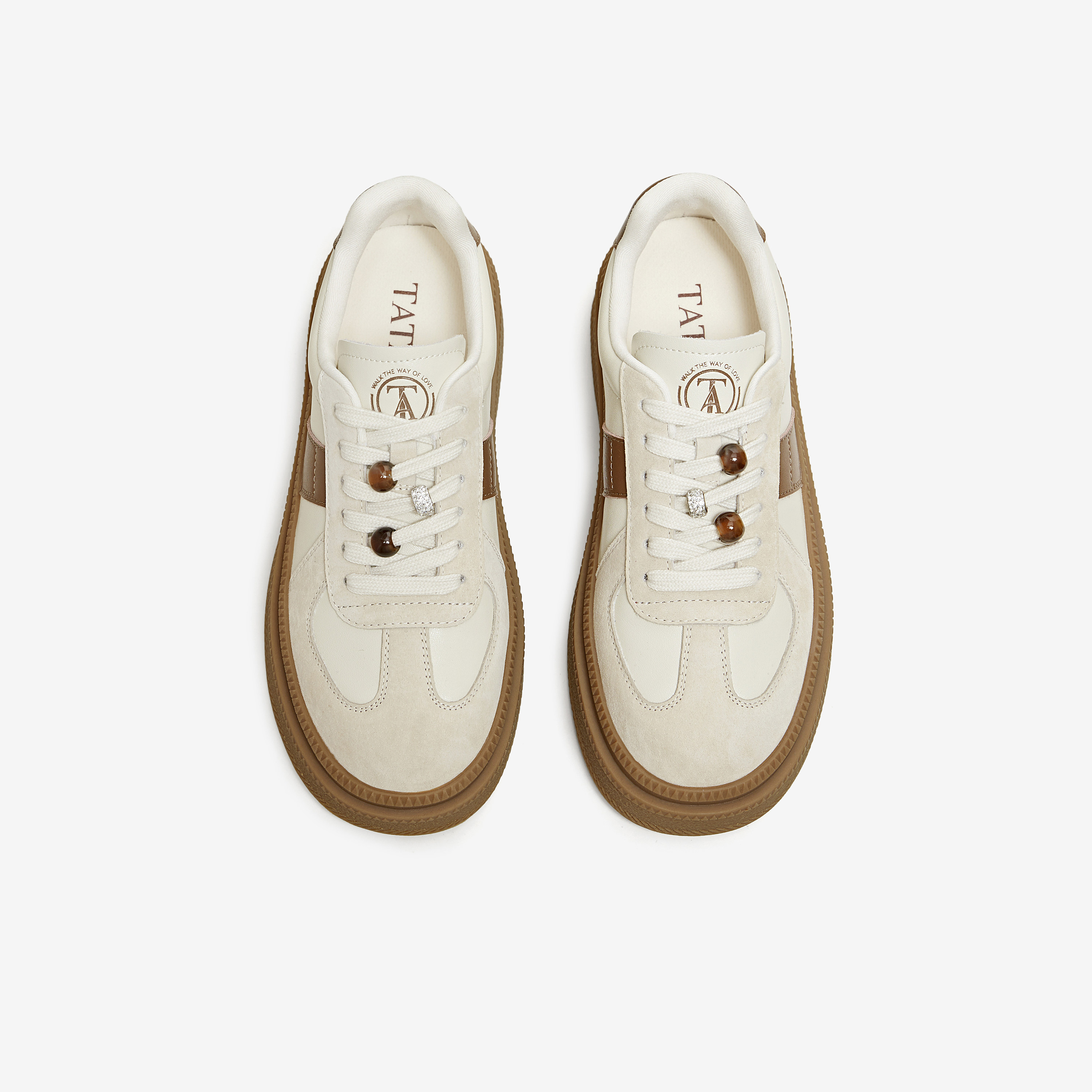 【k姐推荐】TATA他她女鞋德训鞋女百搭轻便休闲运动鞋主图