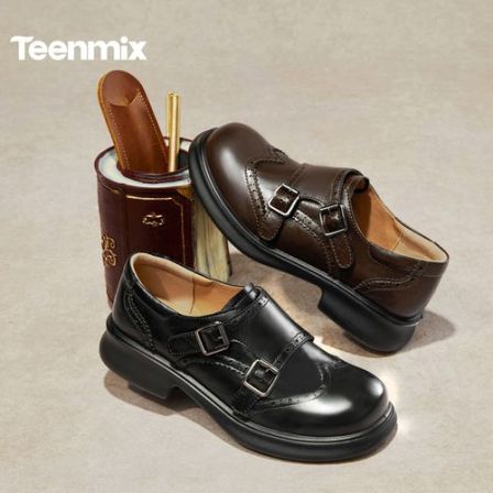 【布洛克札记】天美意2026春新款厚底时尚英伦学院女乐福鞋KE085AM6