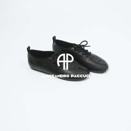 AP洛哥61005XA羊皮柔软分趾系带平底两色时尚百搭休闲鞋