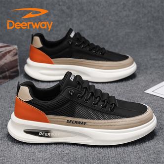 德尔惠新款爆款夏季透气男鞋休闲防滑男士潮鞋跑步运动薄款网面鞋主图