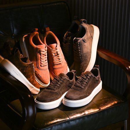 秋冬休闲板鞋低帮男士系带潮流复古商务厚底老钱风男鞋