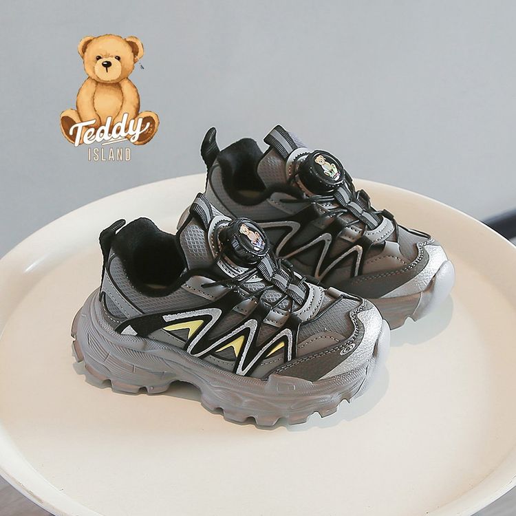 泰迪爱兰冬季百搭儿童软底防滑保暖棉鞋男女童冬季加绒加厚跑步鞋主图