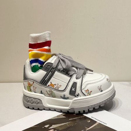 【动物城】新春款左左家男女童卡通板鞋中大童百搭免系带亲子休闲鞋