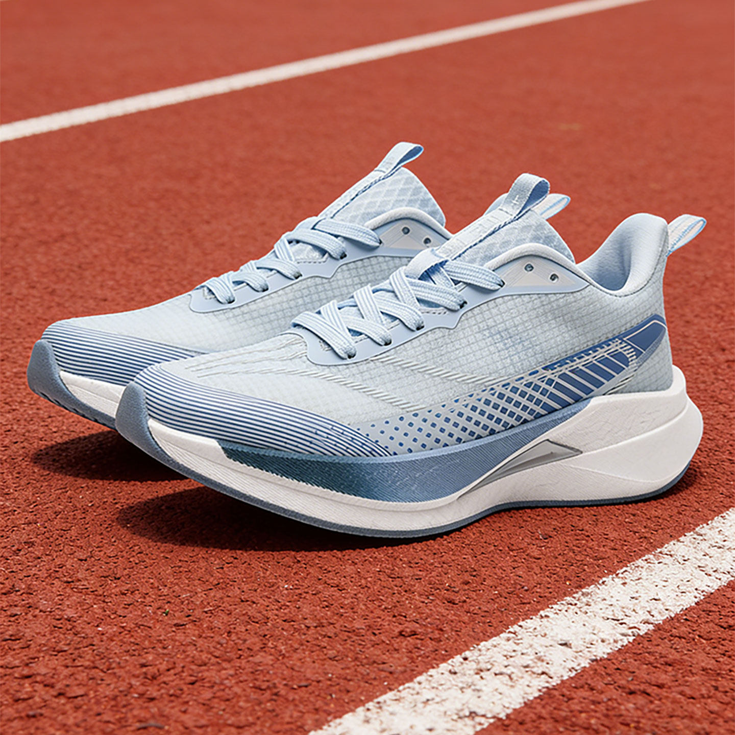 男鞋网面透气初中生男生运动鞋无碳板轻便软底防滑竞速跑鞋男主图