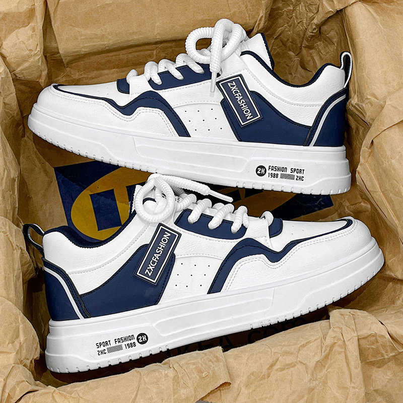 莆田男鞋2026新款冬季潮牌小众原创休闲板鞋男士增高厚底运动潮鞋主图