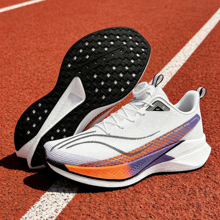 无碳板跑步鞋男女款超轻减震初中生小学生青少年大童旋转扣运动鞋