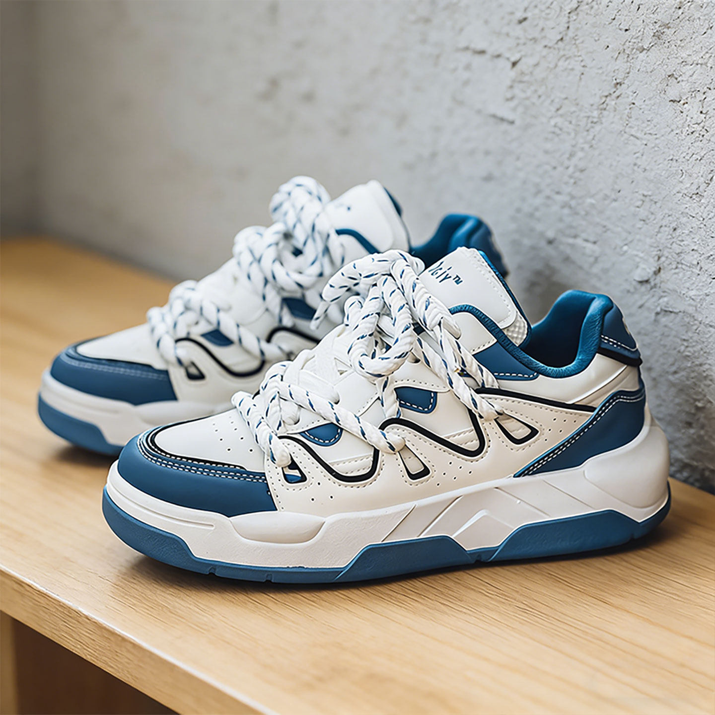 增高鞋男内增高隐形厚底面包鞋2026新款小众潮牌高级感休闲板鞋男主图