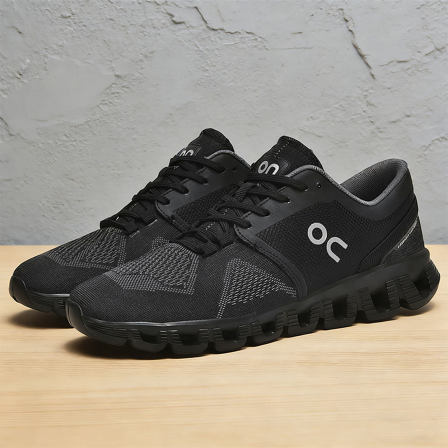 黑色网面运动鞋男款舒适超轻便软底慢跑鞋透气防臭男士通勤休闲鞋