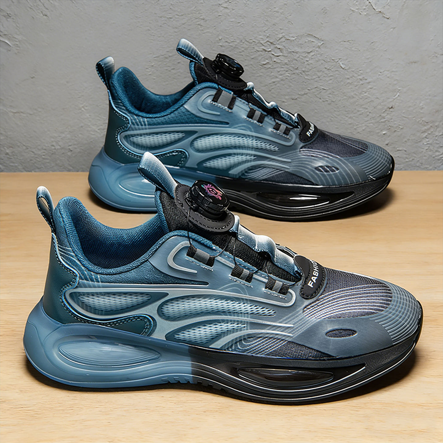 青少年男鞋网面透气初中生旋转扣运动鞋超轻回弹男款减震气垫跑鞋主图