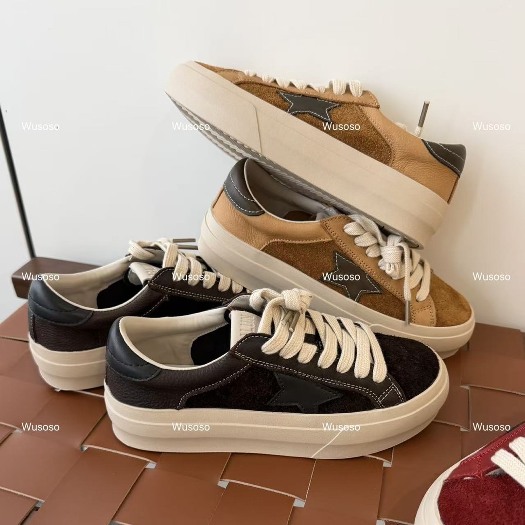 【soso】26ss｜5cm秋季新品星星时尚休闲潮流系带板鞋女1196-88主图