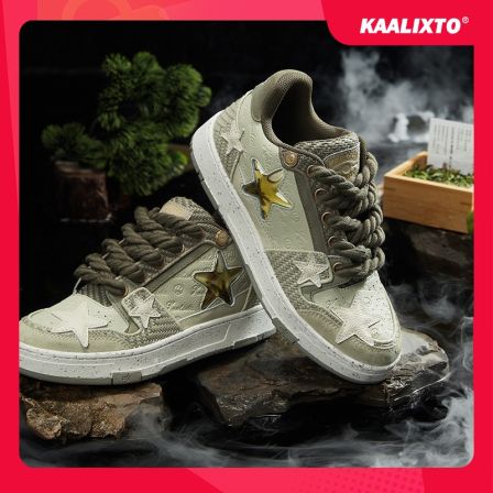 【达人专属】Kaalixto&Beaster联名西湖龙井板鞋星星鞋百搭正品时尚