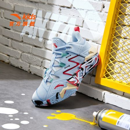 【全网首发】【馬年限定】安踏儿童新版水泥氪星篮球鞋冬季防滑运动鞋