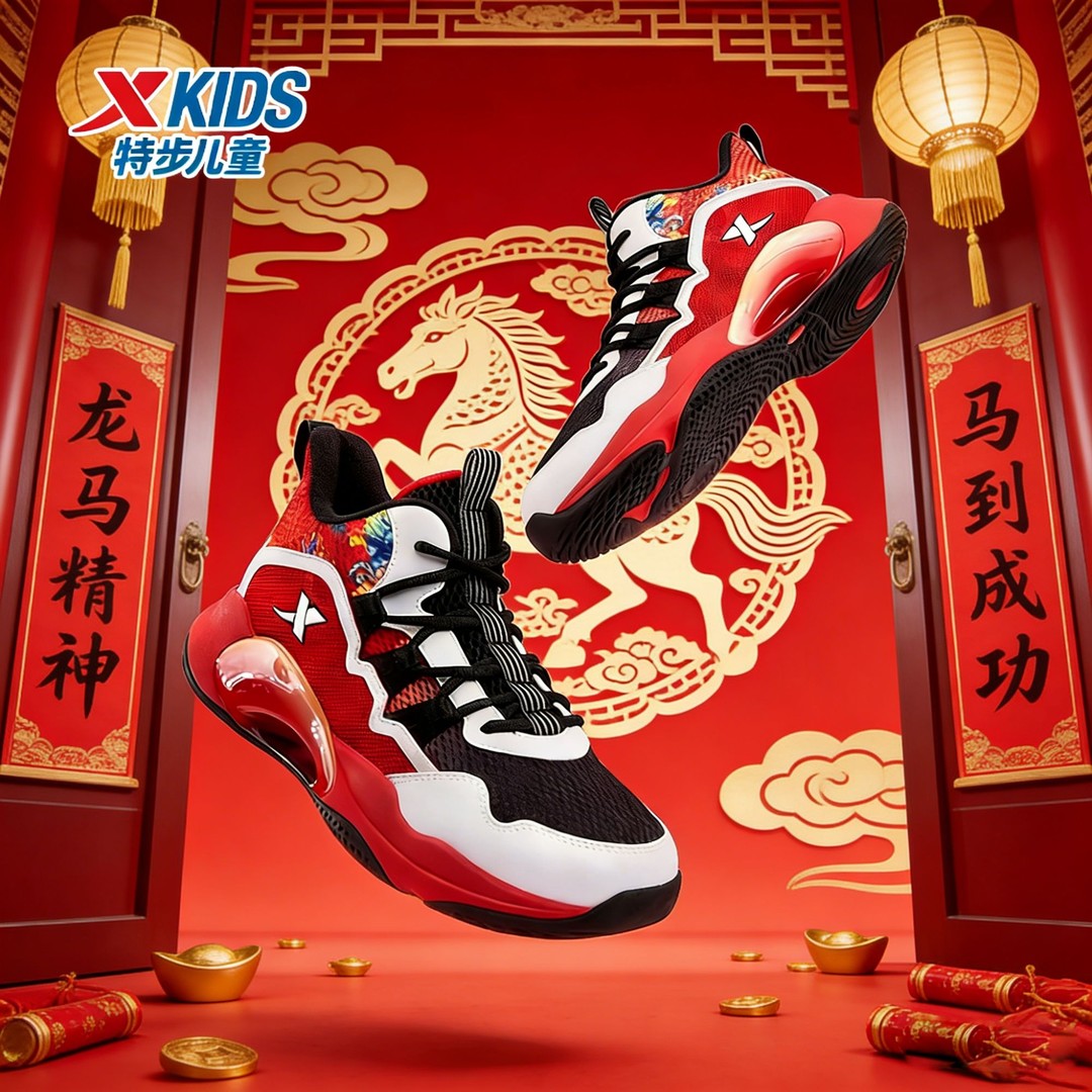 【马年限定款】专业实战篮球鞋大童户外防滑减震运动鞋9238主图